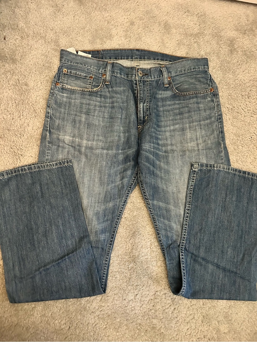 Men's Levi’s 514 Classic Blue Denim Jeans - Light Wash